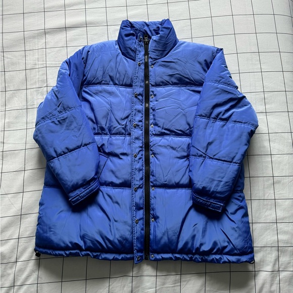 Puffer Coat In Violet-Blue - Picture 1 of 7